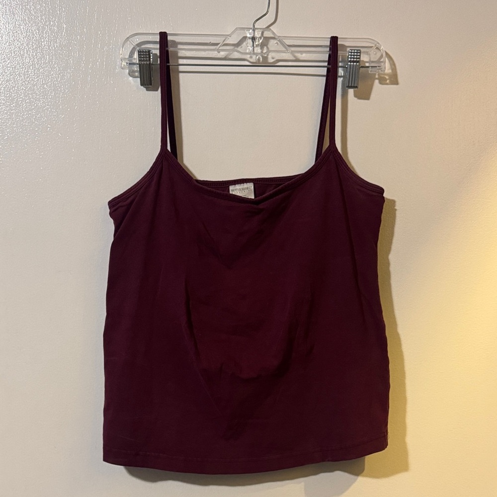 Motherhood Maternity Dark Redish/ Purple Cami Top